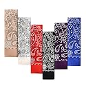 Every-ville Cotton Bandana Handkerchief for Men &amp; Women, 6 Pack