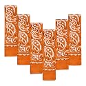 Every-ville Cotton Bandana Handkerchief for Men &amp; Women, 6 Pack