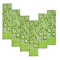 Every-ville Cotton Bandana Handkerchief for Men &amp; Women, 6 Pack