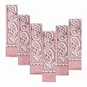 Every-ville Cotton Bandana Handkerchief for Men & Women, 6 Pack