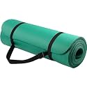 Everyday Essentials 1/2-Inch Extra Thick High Density Anti-Tear Exercise Yoga Mat with Carrying Strap