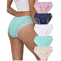 everyjoys Sexy Underwear Lace Panties for Women Bikini Underwear Hipster Underpants Lace Soft Breathe Briefs Multipack 5-Pack
