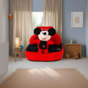Everyonic Soft Mickey Sofa Seat for Baby ( 0 to 4 years), Best gift for newborn kids, High quality soft teddy shape sofa/chair for new born Fabric Sofa