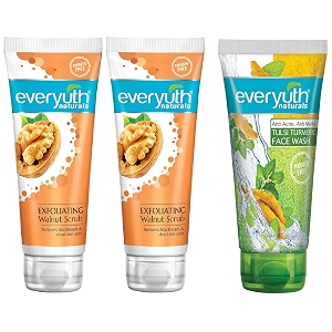 everyuth walnut scrub 100gm pack of 2 amp everyuth naturals anti acne