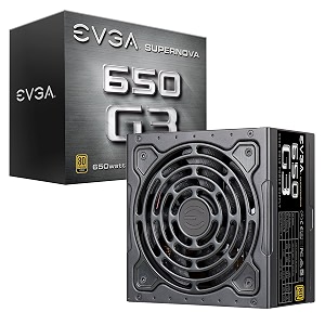 evga supernova 650 g3 80 plus gold 650w fully modular eco mode with new hdb fan includes on self tester compact 150 mm size power supply