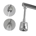 EVGREF Tap Extension for Kitchen Sink | 2 Flow Modes | 360° Rotating Faucet | Flexible Faucet Extender for Taps | Aerators for Water Tap | Upto 50% Water Saving(Pack of 1, Silver)