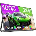 EVICIV Portable Monitor 100Hz 21.5”, 100% DCI-P3 QLED 1ms Gaming Monitor