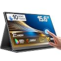 EVICIV Portable Monitor Touchscreen 15.6”, 125%sRGB 1080P IPS Screen
