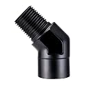 EVIL ENERGY 1/2" NPT Female to Male Fitting Adapter 45 Degree Elbow Aluminum Black