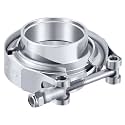 EVIL ENERGY 1.75 Inch V Band Clamp with Flange Male Female 304 Stainless Steel 1PC