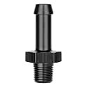 EVIL ENERGY 1/8" NPT Male to 5/16" Barb Fitting Adapter Straight Aluminum Black