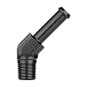 EVIL ENERGY 1/8" NPT Male to 1/4" Barb Fitting Adapter 45 Degree Aluminum Black