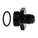 EVIL ENERGY 10AN Flare to 16AN ORB Male Fuel Rail Adapter Fitting Black