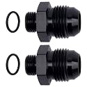 EVIL ENERGY 10AN Flare to AN6 ORB Male O-Ring 2PCS Fitting Adapter