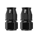 EVIL ENERGY 12AN PTFE Hose End Fitting Straight Black for PTFE Hose Only 2PCS