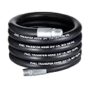 EVIL ENERGY 3/4" Fuel Transfer Hose 14FT Farm Fuel Hose for Diesel Gasoline