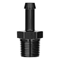 EVIL ENERGY 3/8" NPT Male to 5/16" Barb Fitting Adapter Straight Aluminum Black