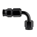 EVIL ENERGY 3AN PTFE Hose End Fitting 90 Degree Black for PTFE Hose Only