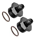 EVIL ENERGY 6AN Flare to 12AN ORB Male 2PCS Fuel Rail Adapter Fitting Black
