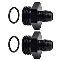 EVIL ENERGY 6AN Flare to AN10 ORB Male O-Ring 2PCS Fitting Adapter