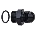 EVIL ENERGY 6AN Flare to AN6 ORB Male Fuel Rail Adapter Fitting Black 1PC