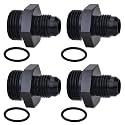 EVIL ENERGY 6AN Flare to AN8 ORB Male O-Ring 4PCS Fitting Adapter