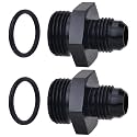 EVIL ENERGY 6AN Flare to AN8 ORB Male O-Ring Fitting Adapter 2PCS