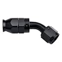 EVIL ENERGY 6AN PTFE Hose End Fitting 45 degree Black for PTFE Hose Only