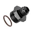 EVIL ENERGY 8AN Flare to 12AN ORB Male 1PC Fuel Rail Adapter Fitting Black