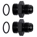 EVIL ENERGY 8AN Flare to AN10 ORB Male O-Ring 2PCS Fitting Adapter