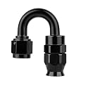 EVIL ENERGY 8AN PTFE Hose End Fitting 180 Degree Black for PTFE Hose Only
