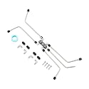 EVIL ENERGY LS Stainless Steel Coolant Crossover Steam Vent Kit Black, Complete LS Steam Port Kit with Leak-Proof Seals, Fits 6.0 5.3 LS1 LS2 LS3 LS6 LS7 LSX Engines