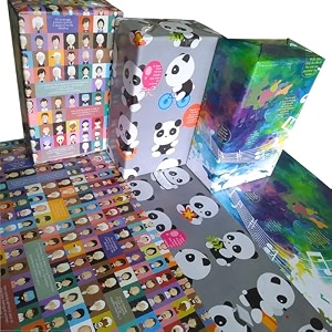 evince wrapping paper - pack of 6 large gift packing paper with 2834 x 2034 - multi occasion gift paper for diwali birthday wedding party decor - premium recyclable gift wrapper with fun facts