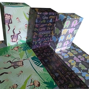 evince wrapping paper - pack of 6 large gift packing paper with 2834 x 2034 - multi occasion gift paper for diwali birthday wedding party decor - premium recyclable gift wrapper with fun facts