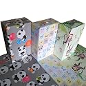 eVincE Wrapping Paper - Pack of 6 Large Gift Packing Paper with 28" x 20" - Multi Occasion Gift Paper for Diwali, Birthday, Wedding, Party Decor - Premium Recyclable Gift Wrapper with Fun Facts