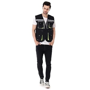 evion customized reflective safety jacket es-16200 engineers safety vest labour safety jacket cycling safety jacket bikers safety jackets balck