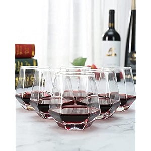 eviqe store premium style whiskey glass set of 6 hexa glass