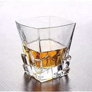 premium style whiskey glass set of 6 iceberg glass