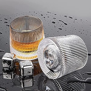 premium style whiskey glass set of 6 linning roller glass