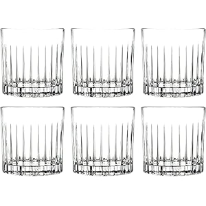 eviqe store premium style whiskey glass set of 6 linning glass