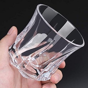 eviqe store premium style whiskey glass set of 6 wave leaf glass