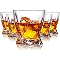 Eviqe Store Premium Style Whiskey Glass Set of 6 (Twisted Glass)