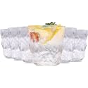Eviqe Store Premium Style Whiskey Glass Set of 6 (Glacier Glass)