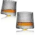 Eviqe Store Premium Style Whiskey Glass Set of 6 (Diamond Roller Glass)