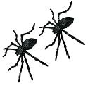 Creepy Spiders Bat Prank Gag Toy for Kids Halloween Party Decoration Spiders Recycled Spiders Realistic Spiders Fake Recycled Spiders for Halloween Prank (2 Spiders)