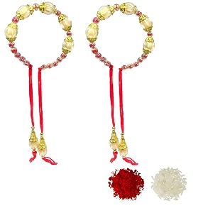 pearl and beads bhabhi rakhi chuda bhabhi hanging rakhi lumba pair  rakhi for bhabhi kada-10  rakhi  rakhi set  rakhi for brother  rakhi for brother and bhabhi  rakhi combo  bhaiya bhabhi rakhi  rakhi gifts