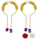 Pearl Bhabhi Rakhi &amp; Lumba Set – Raksha Bandhan Chuda &amp; Hanging Rakhi Pair for Bhabhi