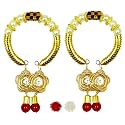 2 Pcs Kada Bhabhi Rakhi Chuda Bracelete Bhabhi Hanging Rakhi Lumba Pair | Rakhi For Bhabhi Kada-50-Two || rakhi || rakhi set || rakhi for brother || rakhi for brother and bhabhi || rakhi combo || bhaiya bhabhi rakhi || rakhi 