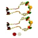 Alloy Traditional Bracelet Rakhi Chura Lumba For Women (multicolour)