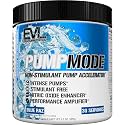 EVL PumpMode Nitric Oxide Supplement - Nitric Oxide Booster Pump Pre Workout Powder with Glycerol and Betaine for Muscle Recovery Growth and Endurance - Stim Free Pre Workout Drink (Blue Raz)